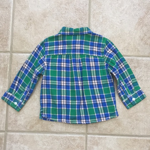Carter's Boys Flannel Button Down Shirt & Jeans - Picture 3 of 8